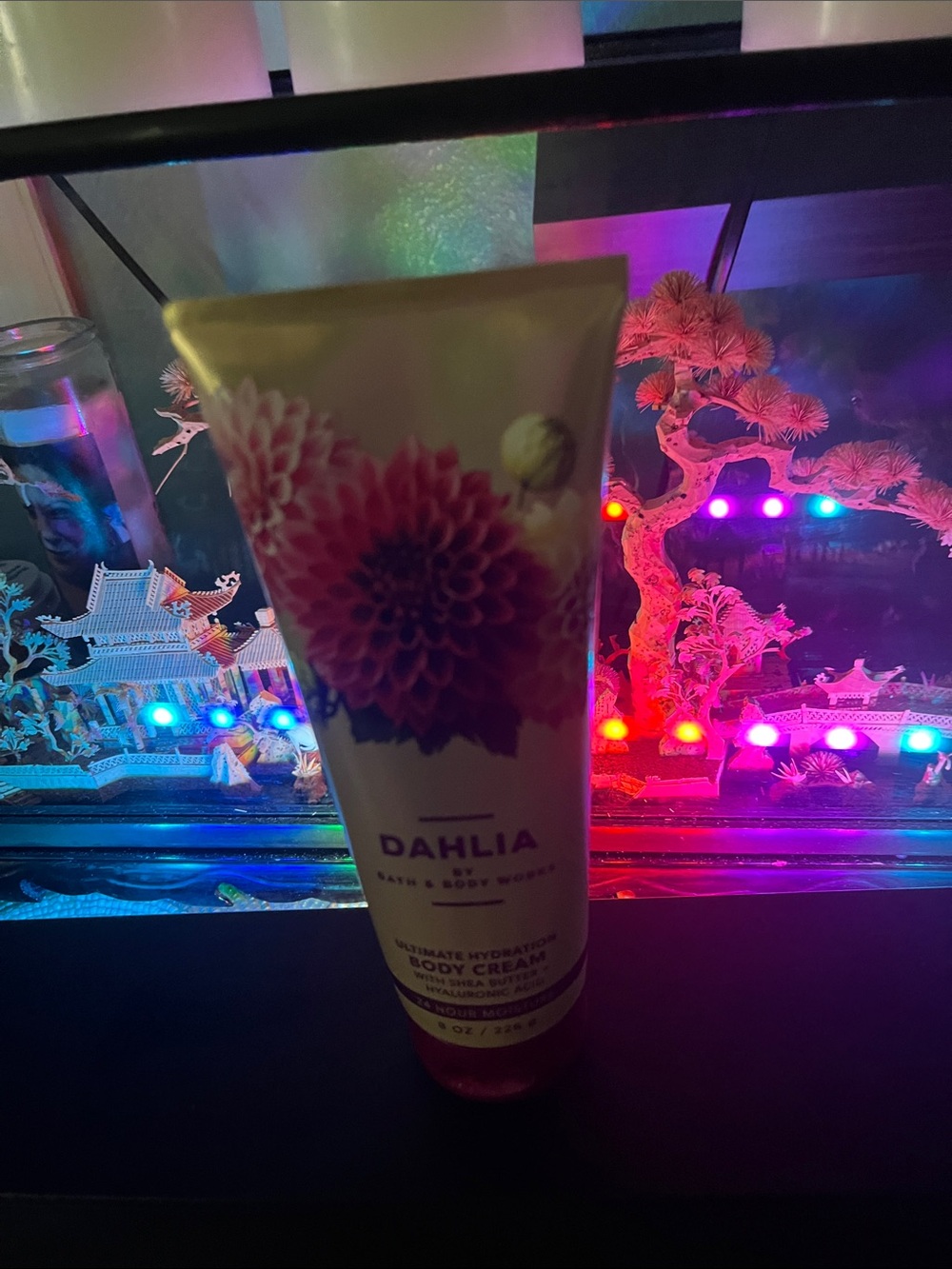 Bath & Body Works Dahlia Body Cream - Purple and Gold